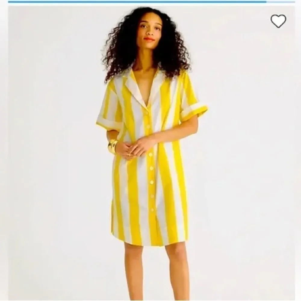 J Crew Allegria Striped Shirtdress NWT